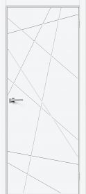 Межкомнатная Дверь ПЭТ Bravo Граффити-5.Д.П White Silk 800x2000мм (Полотно 1шт) / Браво.