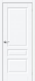 Межкомнатная Дверь ПЭТ Bravo Неоклассик-34 White Silk 600x2000мм (Полотно+Коробка+5 Наличников) / Браво.