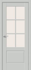 Межкомнатная Дверь ПЭТ Bravo Прима-13.0.1 Grey Silk / Magic Fog 600x2000мм (Полотно+Коробка+5 Наличников) / Браво.