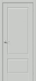 Межкомнатная Дверь ПЭТ Bravo Прима-12 Grey Silk 600x2000мм (Полотно+Коробка+5 Наличников) / Браво.