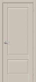 Межкомнатная Дверь ПЭТ Bravo Прима-12 Cream Silk 900x2000мм (Полотно+Коробка+5 Наличников) / Браво.