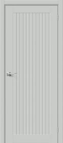 Межкомнатная Дверь ПЭТ Bravo Браво-40 Grey Silk 800x2000мм (Полотно+Коробка+5 Наличников) / Браво.