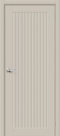 Межкомнатная Дверь ПЭТ Bravo Браво-40 Cream Silk 600x2000мм (Полотно+Коробка+5 Наличников) / Браво.