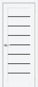 Межкомнатная Дверь ПЭТ Bravo Браво-22 Black Shine White Silk 800x2000мм (Полотно+Коробка+5 Наличников) / Браво.
