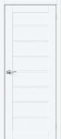 Межкомнатная Дверь ПЭТ Bravo Браво-20 White Silk 600x2000мм (Полотно+Коробка+5 Наличников) / Браво.
