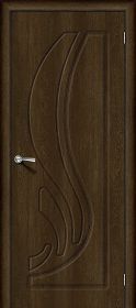 Межкомнатная Дверь Винил Bravo Лотос-1 Dark Barnwood 800x2000мм (Полотно+Коробка+5 Наличников) / Браво.