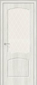 Межкомнатная Дверь Винил Bravo Альфа-2 Casablanca / White Сrystal 800x2000мм (Полотно+коробка+5 наличников) / Браво.