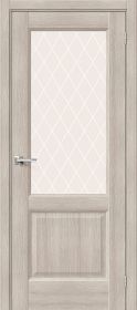 Межкомнатная Дверь с Экошпоном Bravo Неоклассик-33 Cappuccino Melinga / White Сrystal 700x2000мм (Полотно+Коробка+5 Наличников) / Браво.