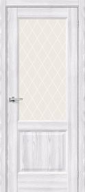 Межкомнатная Дверь с Экошпоном Bravo Неоклассик-33 Riviera Ice / White Сrystal 700x2000мм (Полотно+Коробка+5 Наличников) / Браво.
