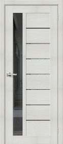 Межкомнатная Дверь с Экошпоном Bravo Браво-27 Bianco Melinga / Mirox Grey 900x2000мм (Полотно 1шт) / Браво.