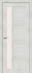 Межкомнатная Дверь с Экошпоном Bravo Браво-27 Bianco  Melinga  / Magic Fog 800x2000мм (Полотно 1шт) / Браво.