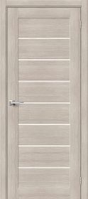 Межкомнатная Дверь с Экошпоном Bravo Браво-22 Cappuccino Melinga / Magic Fog 400x2000мм (Полотно+Коробка+5 Наличников) / Браво.