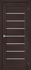 Межкомнатная Дверь с Экошпоном Bravo Браво-22 Wenge Melinga / Magic Fog 550x1900мм (Полотно+Коробка+5 Наличников) / Браво.