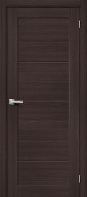 Межкомнатная Дверь с Экошпоном Bravo Браво-21 Wenge Melinga 700x2000мм (Полотно+Коробка+5 Наличников) / Браво.