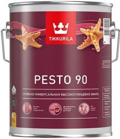 Эмаль Универсальная Tikkurila Euro Miralkyd Pesto 90 2.7л Белая, Глянцевая, Алкидная / Тиккурила Евро Миралкид Песто 90.