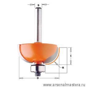 Фреза концевая галтельная R6,35 (нижн. подш.) S8 D25,4x12,7 CMT  937.222.11