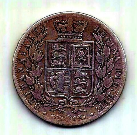 1/2 кроны 1881 Великобритания XF