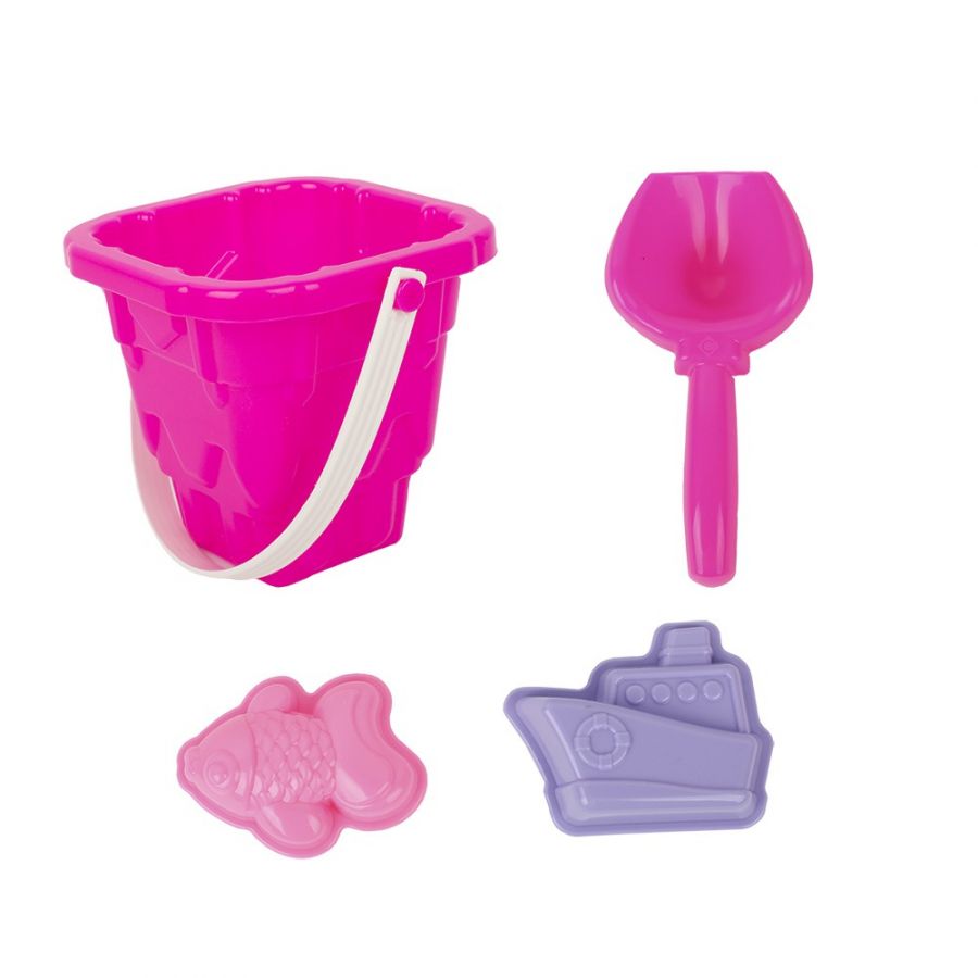 Песочный набор «Русалочка» (2 формочки, совок, ведро)