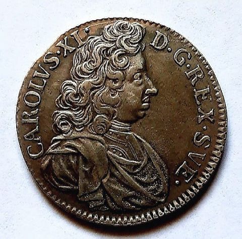 2 марки 1692 Швеция UNC Редкий год