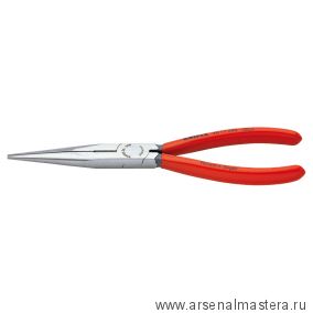 Длинногубцы АИСТ 200 мм с режущими кромками, фосфатированные, обливные ручки 26 11 200 KNIPEX KN-2611200