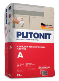 Клей для Керамической Плитки Plitonit А 25кг для Внутренних Работ / Плитонит