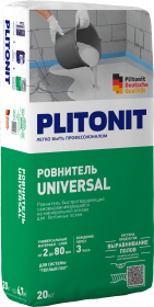 Ровнитель-Стяжка Plitonit Р1 Pro 25кг для Грубого Выравнивания / Плитонит