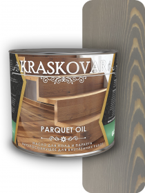Масло Быстросохнущее Kraskovar Parquet Oil Серое Небо 2,2л для Пола и Паркета / Красковар