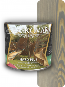 Масло Повышенной Прочности Kraskovar Hard Plus Туманный Лес 2,2л для Лестниц и Веранд / Красковар
