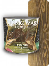 Масло Повышенной Прочности Kraskovar Hard Plus Орех 2,2л для Лестниц и Веранд / Красковар