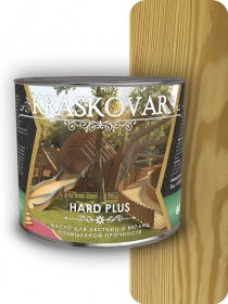 Масло Повышенной Прочности Kraskovar Hard Plus Бесцветный 2,2л для Лестниц и Веранд / Красковар