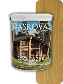 Пропитка для Дерева Kraskovar Eco Lazur Золотой Дуб 0,9л / Красковар