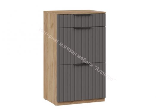 Тумба комбинированная "Хилтон" Исп.2.1 -303.006.000 Дуб крафт золотой/Графит матовый
