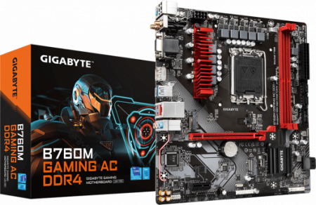 Материнская плата 1700 Gigabyte B760M Gaming AC DDR4