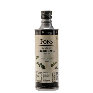 Оливковое масло со свежим Базиликом Pons Fresh Basil Olive Oil в жести 500 ml - Испания