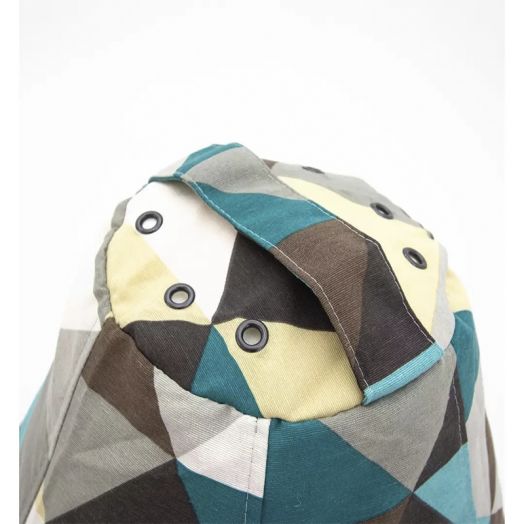 Кресло-мешок (груша) РОМБ БИРЮЗА из жаккарда