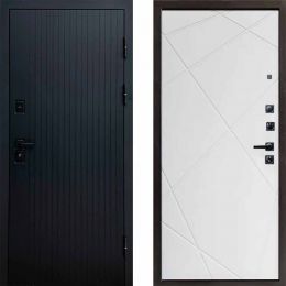 Входная дверь Termo-door Твист BLACK Лучи белый