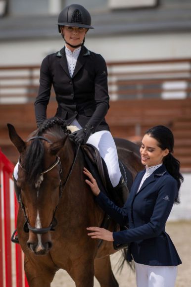 Редингот для выступлений -Diva purity- Softshell. Cavalliera. Синий