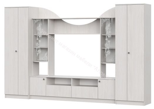 Гостиная МГС 8 исполнение 1 Ясень анкор светлый