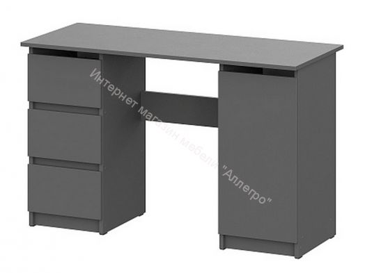 Стол письменный (1,2м) Денвер Графит серый