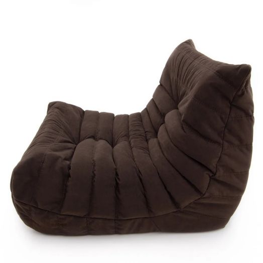 Бескаркасное кресло ФРАНЦУЗ  из микровелюра (Шоколад)