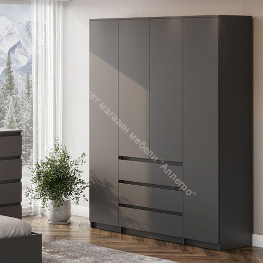 Спальня Денвер Графит серый