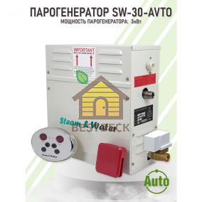 Парогенератор для хаммама Steam & Water AVTO - 30(3 кВт)