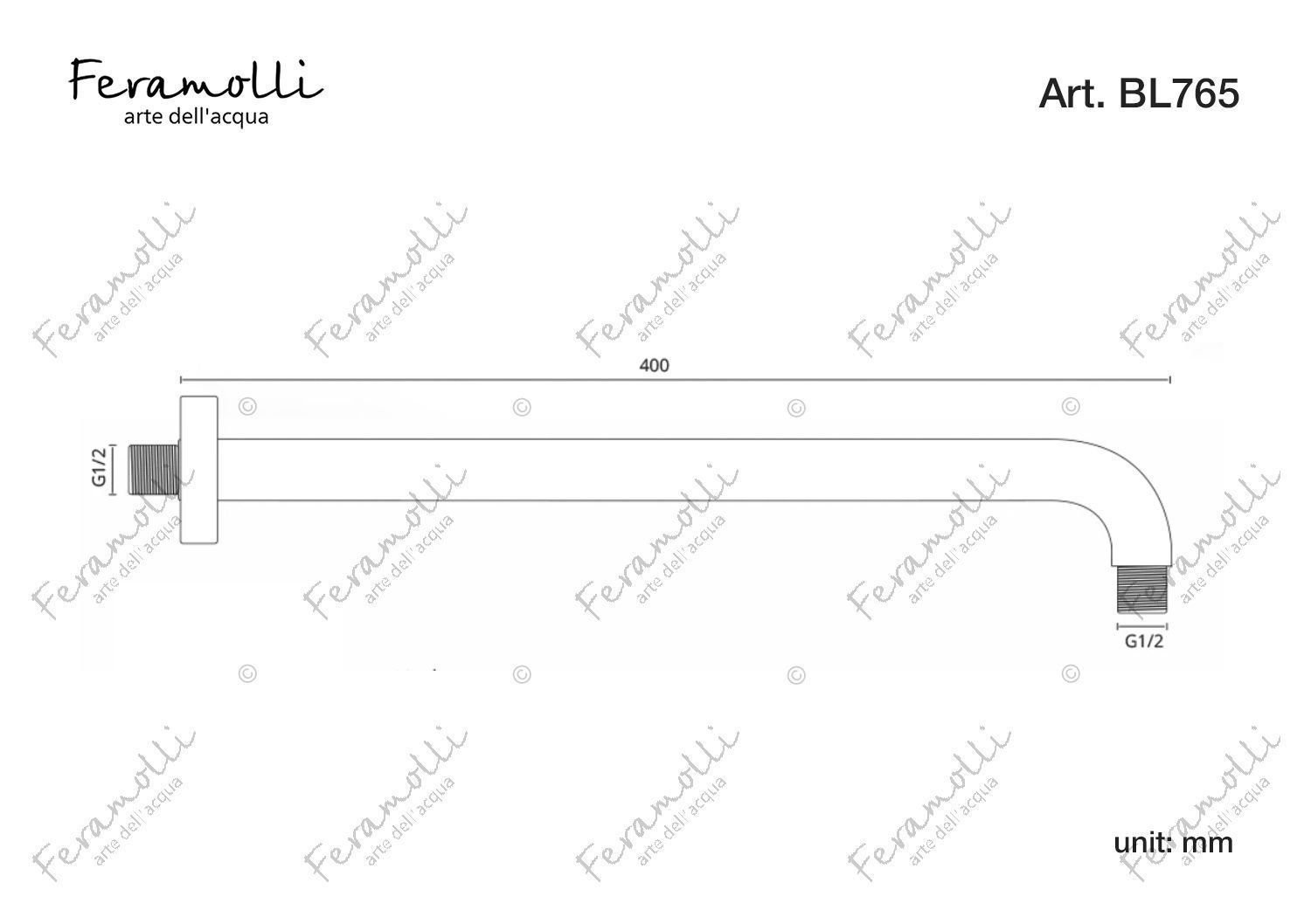 Настенный кронштейн Feramolli BL765, черный схема 2