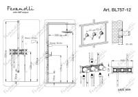 Душевая система Feramolli BL757-12 (30см.), черный схема 2