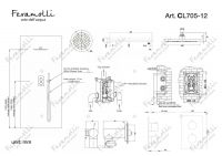 Душевая система с термостатом Feramolli CL705-12 (30см.), хром схема 2