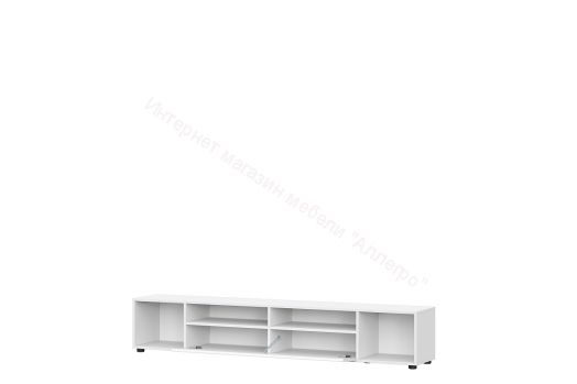 Тумба для телевидеоаппаратуры Токио Белый текстурный