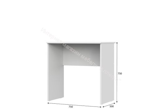 Стол без ящиков Токио Белый текстурный