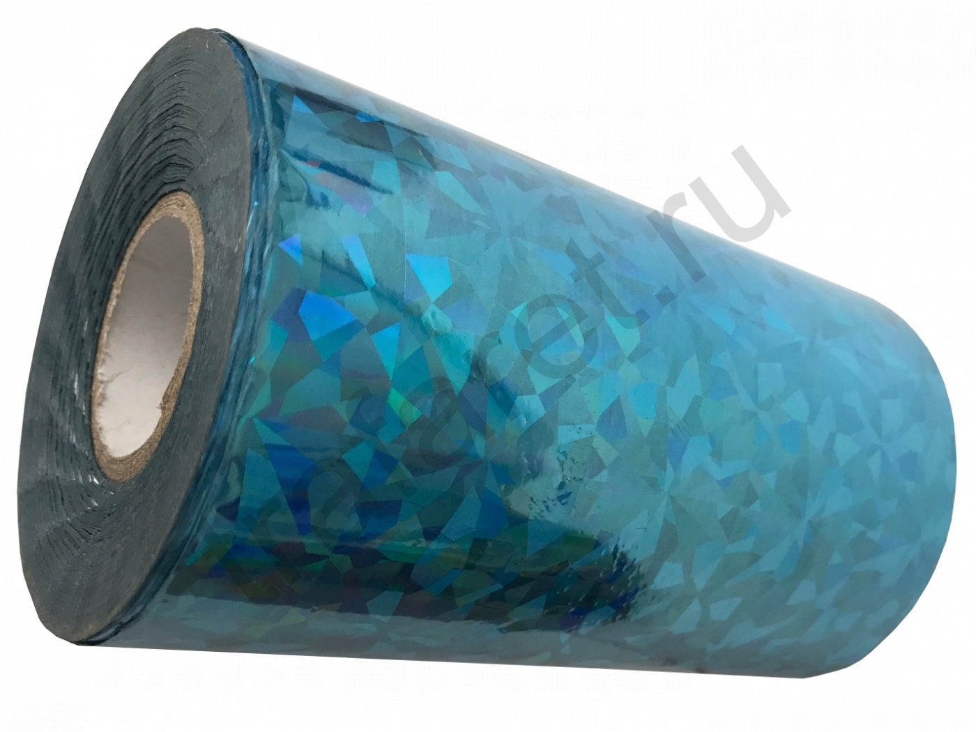 Фольга для ткани HX760 Blue F04, Рулонная, 640/210 мм, 120 м, синяя призма голографическая