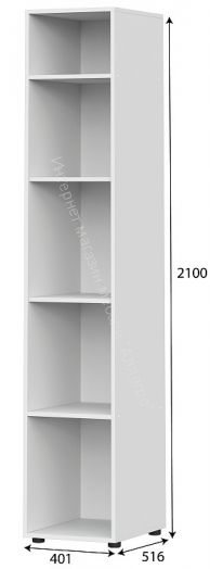 Пенал Токио Белый текстурный