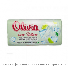 Olivia - Love Nature & Fruttis Мыло туалетное 140г Ледяная свежежесть лайма с ментолом